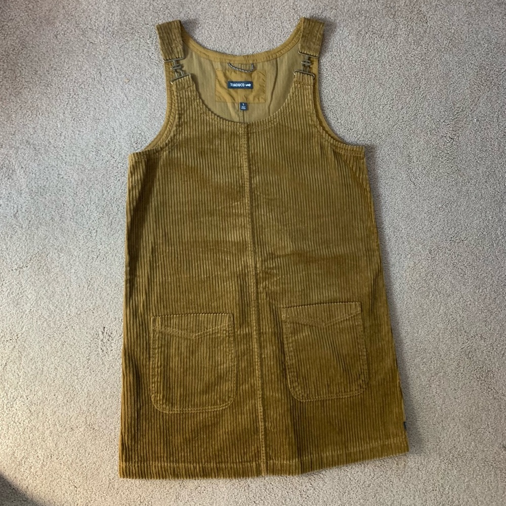 NWOT Toad&Co Corduroy Overall Dress